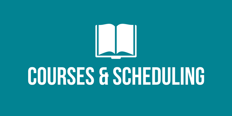 Courses & Scheduling